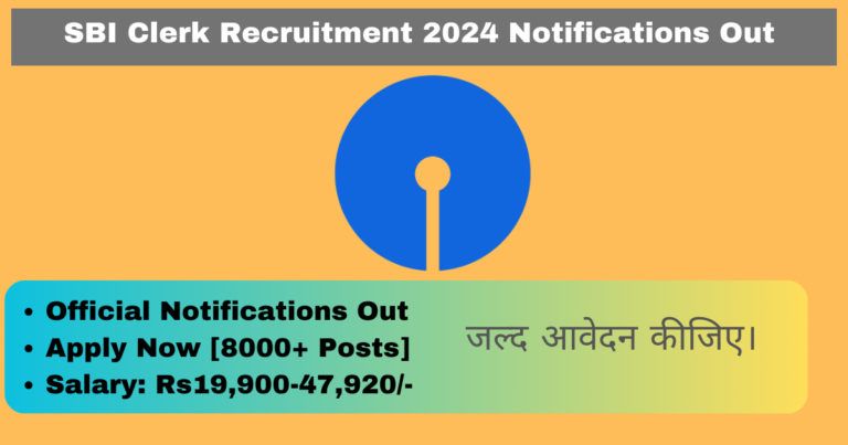 SBI Clerk Recruitment 2024 Notifications Out