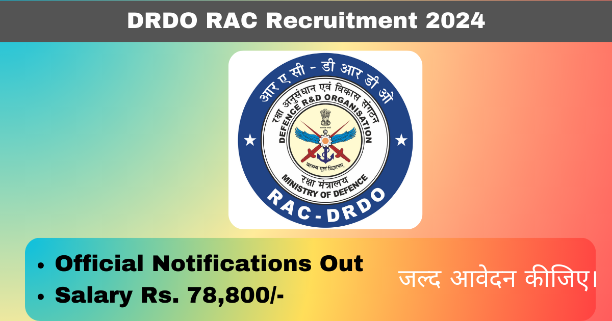 DRDO RAC Scientist-D Recruitment 2024 Notifications Out - Naukripagar