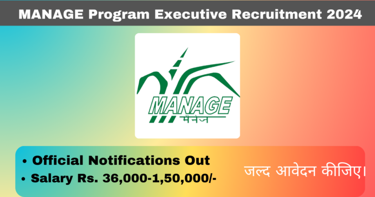 MANAGE Program Executive Recruitment 2024