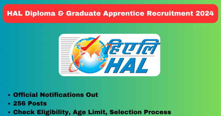 HAL Diploma & Graduate Apprentice Recruitment 2024 Apply for 256 Posts