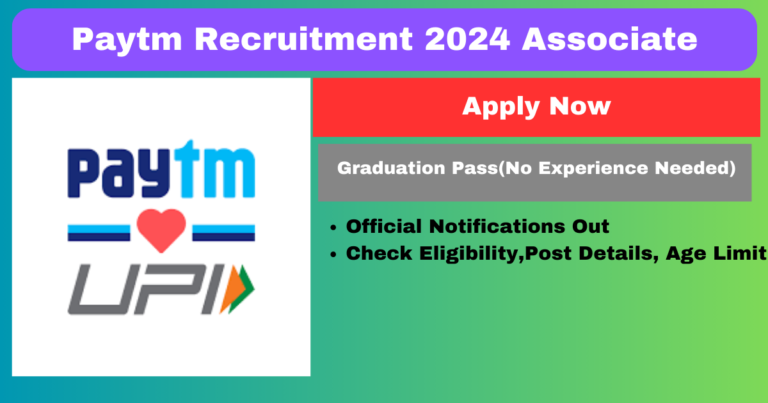 Paytm Recruitment 2024 Apply Merchant Helpdesk Associate