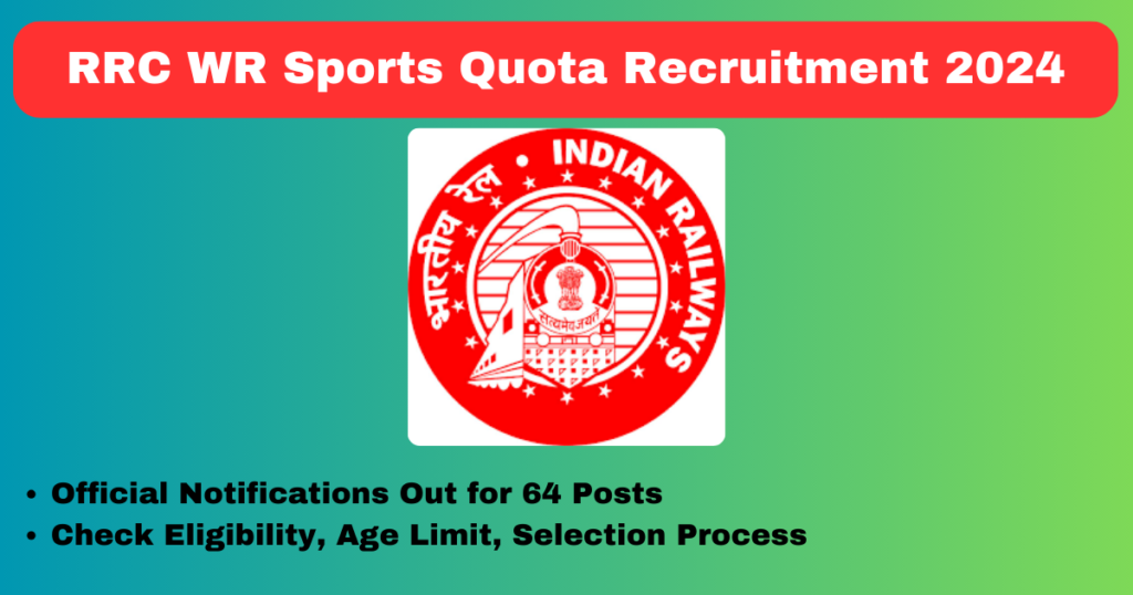 RRC WR Sports Quota Recruitment 2024 Group-C Notice Out Apply Online