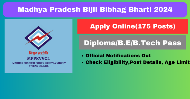 MPPKVCL Madhya Pradesh Bijli Bibhag Bharti 2024: जबलपुर पूर्व क्षेत्र विद्युत वितरण कंपनी लिमिटेड में 175 अप्रेंटिस भर्ती की आवेदन शुरू