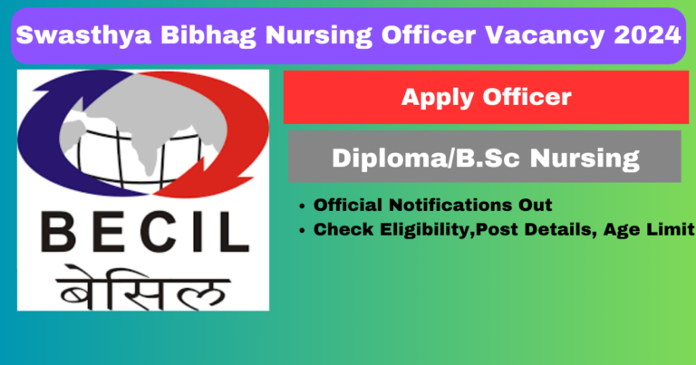 Swasthya Bibhag Nursing Officer Vacancy 2024: Nursing Officer Govt Jobs in Delhi