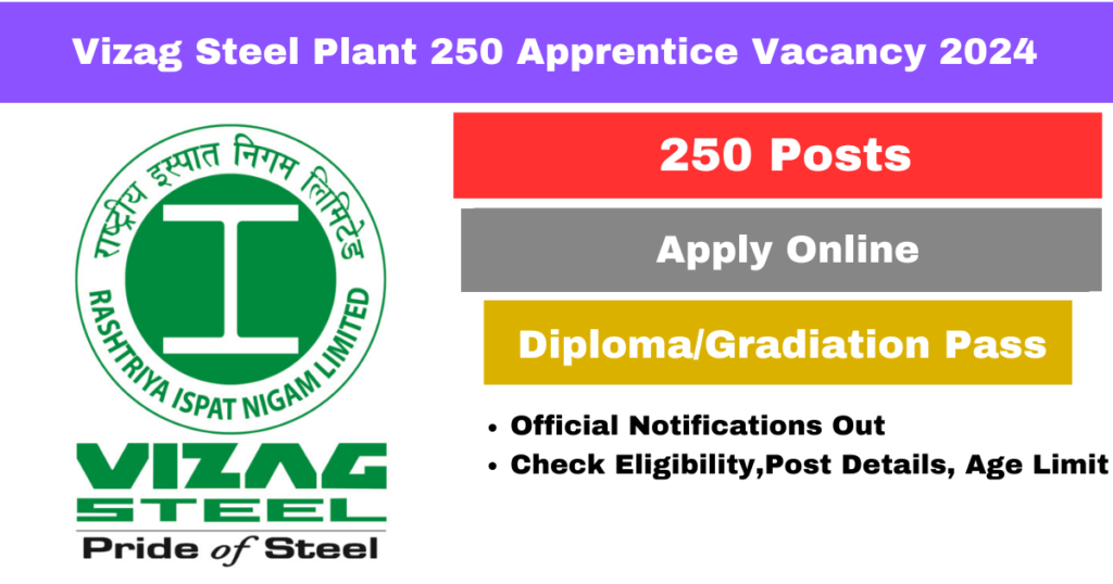 Vizag Steel Plant Diploma BTech Pass Vacancy 2024: स्टील प्लांट में 200 से ज्यादा पदों पर डिप्लोमा बी.टेक पास भर्ती के लिए आवेदन शुरू