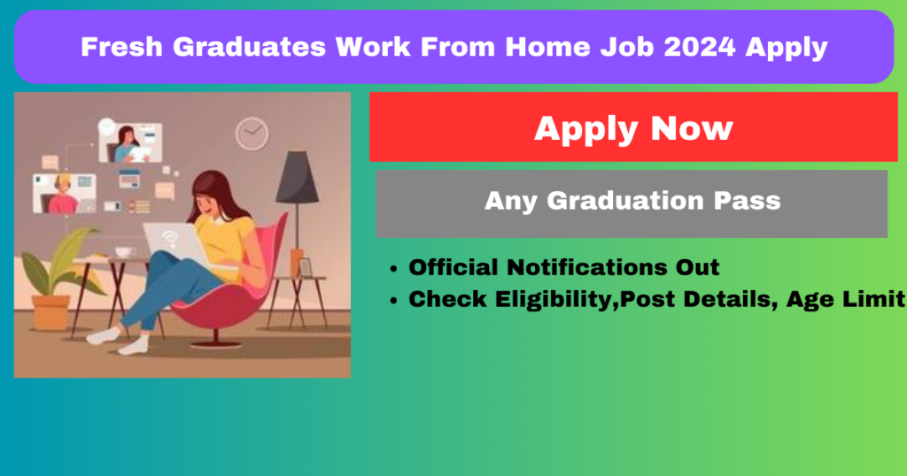 Fresh Graduates Work From Home Job 2024:घर बैठे कमाए महीने के 50000